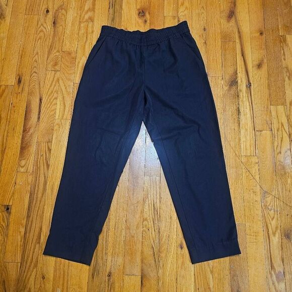 Everlane Women's Black GoWeave Easy Pant Wool  Elastic Waist SZ 2 - Picture 1 of 8